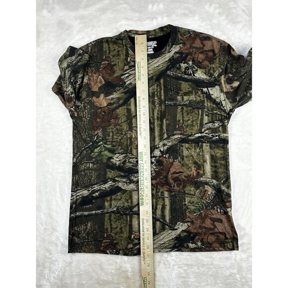 Mossy Oak Shirt Adult Medium Green Camo Break Up Infinity Short Sleeve Hunting - Picture 5 of 6